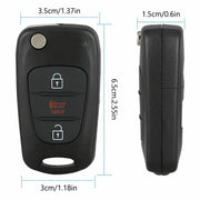 DURAFORCE Fits 2012-2014 Kia Rio / 2010-2013 Kia Soul Flip Key Fob Remote Case Shell 2 Se!