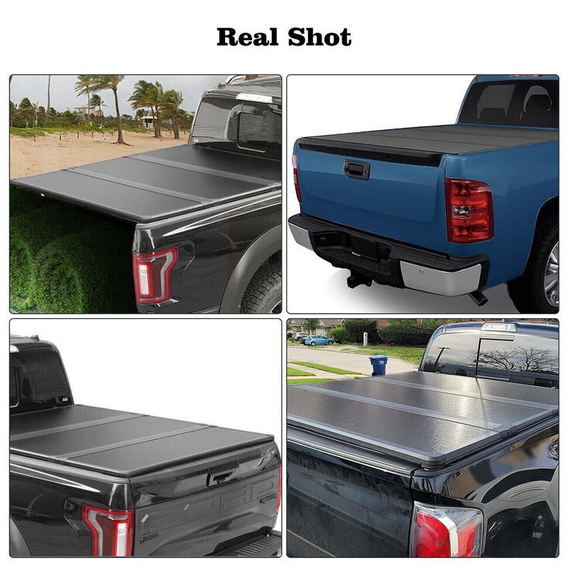 DURAFORCE 5.7FT 3-Fold Truck Bed Tonneau Cover Fit for 2009-24 Dodge Ram 1500 Pickup USA