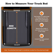 DURAFORCE 5.7FT 3-Fold Truck Bed Tonneau Cover Fit for 2009-24 Dodge Ram 1500 Pickup USA