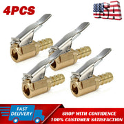 DURAFORCE （4） 8mm Car Tyre Wheel Tire Air Chuck Inflator Pump Valve Clip Connector Brass