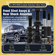 DURAFORCE For Escalade Suburban Tahoe 2015-2020 Front Strut Assys+Rear Shock Absorbers USA