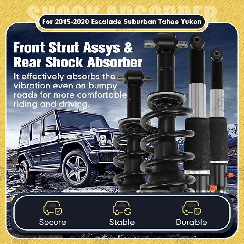 DURAFORCE For Escalade Suburban Tahoe 2015-2020 Front Strut Assys+Rear Shock Absorbers USA