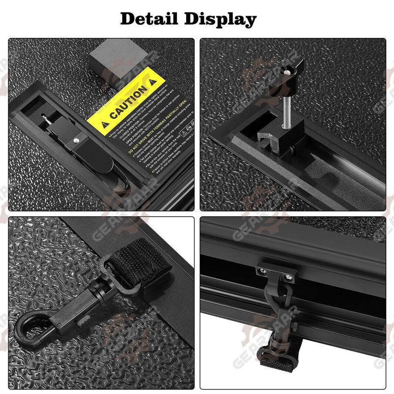 DURAFORCE 5FT 3-Fold Hard Tonneau Cover For 2005-2024 Nissan Frontier Bed Truck Waterproof