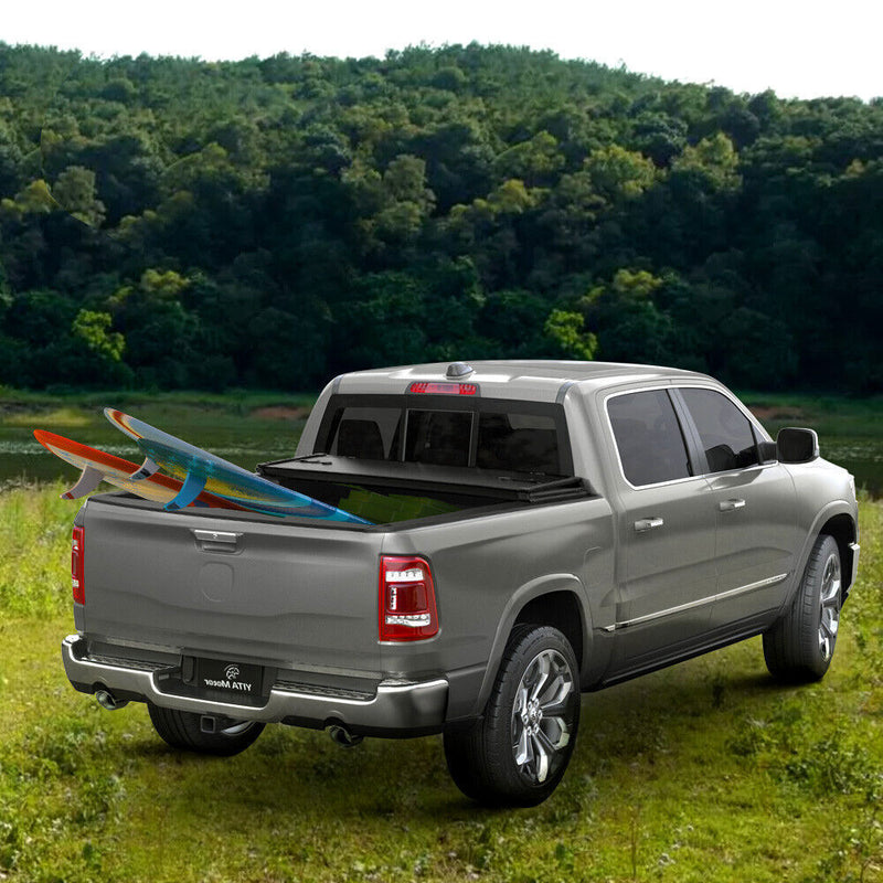 DURAFORCE 5FT 3-Fold Hard Tonneau Cover For 2005-2024 Nissan Frontier Bed Truck Waterproof