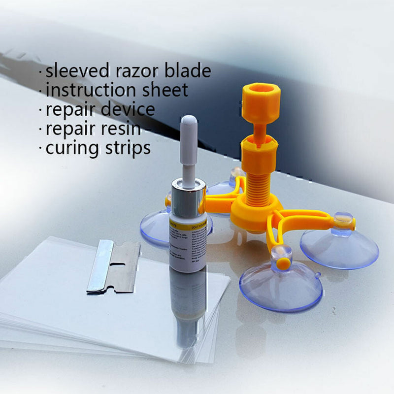 DURAFORCE Car Windshield Windscreen Glass Scratch Chip Crack Repair Fix Tool DIY Kit* New
