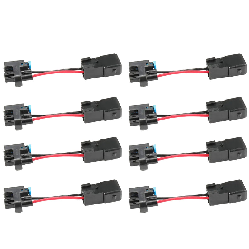 DURAFORCE 8x LQ4 LQ9 4.8 5.3 6.0 Delphi wire Harness to LS1 LS6 EV1 Injector Adapters!