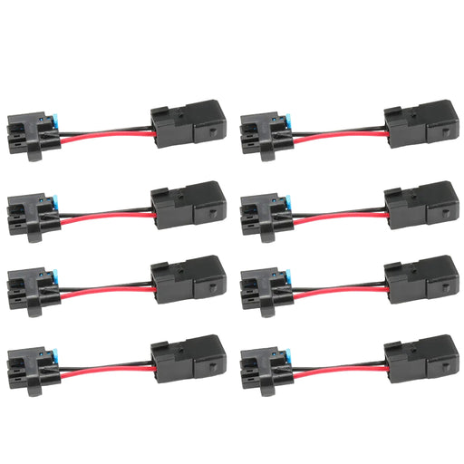 DURAFORCE 8x LQ4 LQ9 4.8 5.3 6.0 Delphi wire Harness to LS1 LS6 EV1 Injector Adapters!