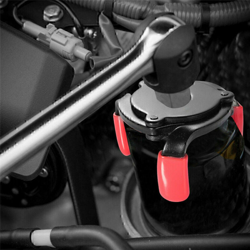 DURAFORCE Universal Car 3 Jaws Oil Filter Wrench Adjustable Spanner Remover Removal Tool-