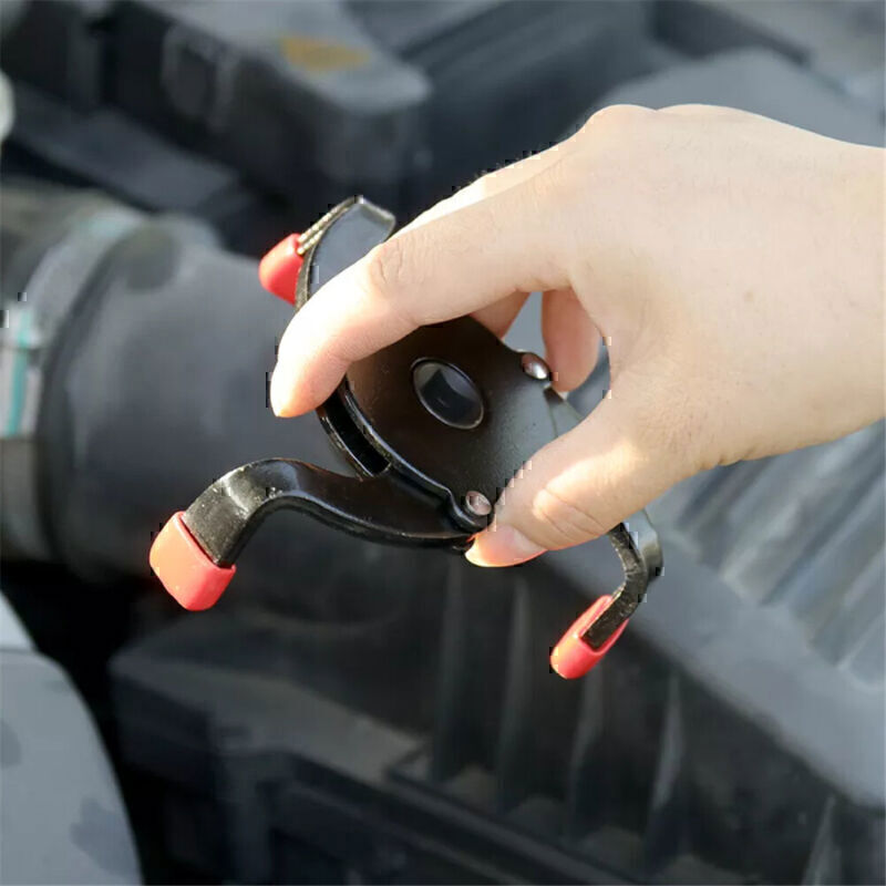 DURAFORCE Universal Car 3 Jaws Oil Filter Wrench Adjustable Spanner Remover Removal Tool-