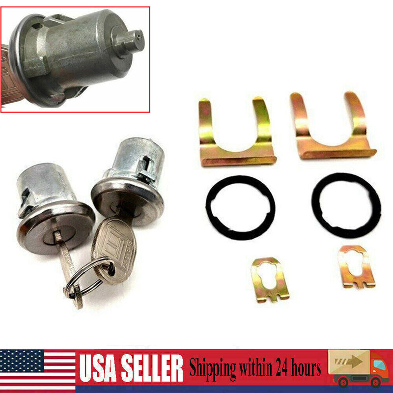 DURAFORCE 1 Pair Door Lock Cylinder Set For Chevy Chevrolet GMC Truck SUV Oldsmobile US!