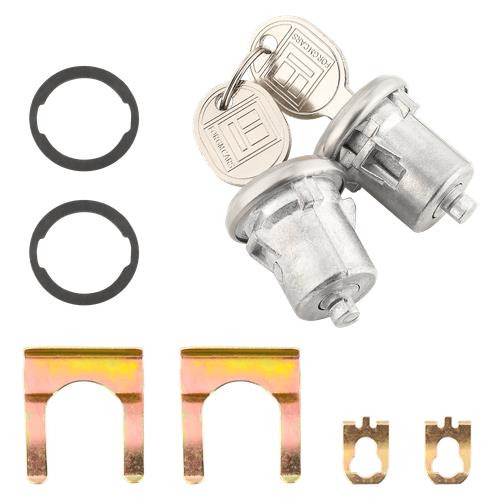 DURAFORCE Pair of 2PCS Door Lock Cylinder For Chevy Chevrolet GMC Truck SUV Oldsmobile