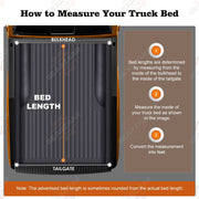 DURAFORCE 5.5FT 3-Fold Truck Bed Hard Tonneau Cover For 2009-2014 Ford F150 F-150