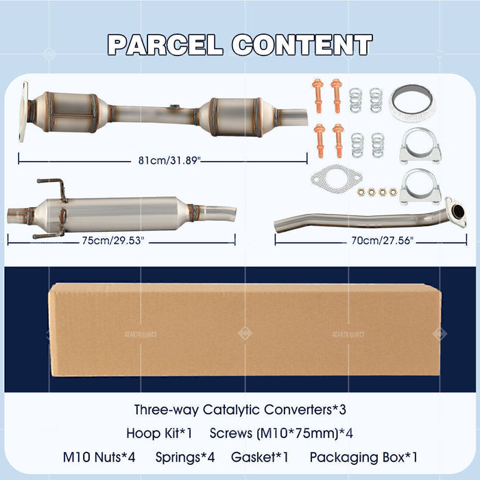 DURAFORCE Catalytic Converter For 2003-2008 Toyota Corolla Matrix Pontiac Vibe 1.8L Center