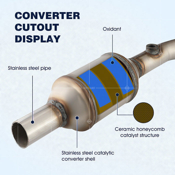 DURAFORCE Catalytic Converter For 2003-2008 Toyota Corolla Matrix Pontiac Vibe 1.8L Center
