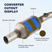 DURAFORCE Catalytic Converter For 2003-2008 Toyota Corolla Matrix Pontiac Vibe 1.8L Center