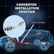 DURAFORCE Catalytic Converter For 2003-2008 Toyota Corolla Matrix Pontiac Vibe 1.8L Center