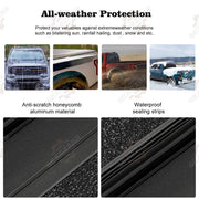 DURAFORCE 5FT Hard Tri-Fold Tonneau Cover Truck Bed For 2024 2025 Toyota Tacoma Waterproof