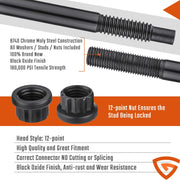 DURAFORCE Head Studs Bolts Kit Fit for 2004-2020 Chevy GM 4.8L 5.3L 5.7L 6.0L 6.2L 7.0L