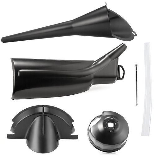 DURAFORCE Kit Crankcase Fill Primary Case Drip-Free Oil Funnel Filter Cap Wrench For FLH