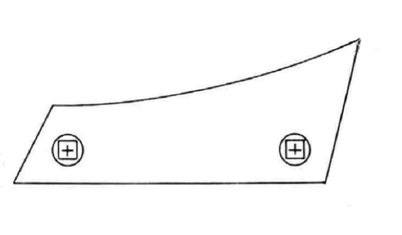 DURAFORCE Replacement For Dearborn Plow Shin Bottom General Purpose 12" - 14" - 16" F SHIN