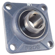 DURAFORCE 4-Bolt Flange Bearing Stainless Steel 1-1/2" Round Bore w/ 4" Bolt Centers