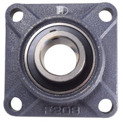 DURAFORCE 4-Bolt Flange Bearing Stainless Steel 1-1/2" Round Bore w/ 4" Bolt Centers