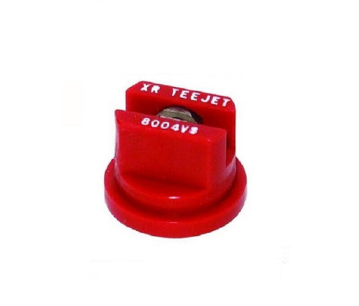 DURAFORCE Pack of 25 - TeeJet Extended Range Flat Spray Tips Red 80° Polymer w/ SS Insert