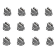 DURAFORCE Pack of 12 - TeeJet Even Flat Spray Tip Gray 95° Polymer w/ SS Insert Visiflo