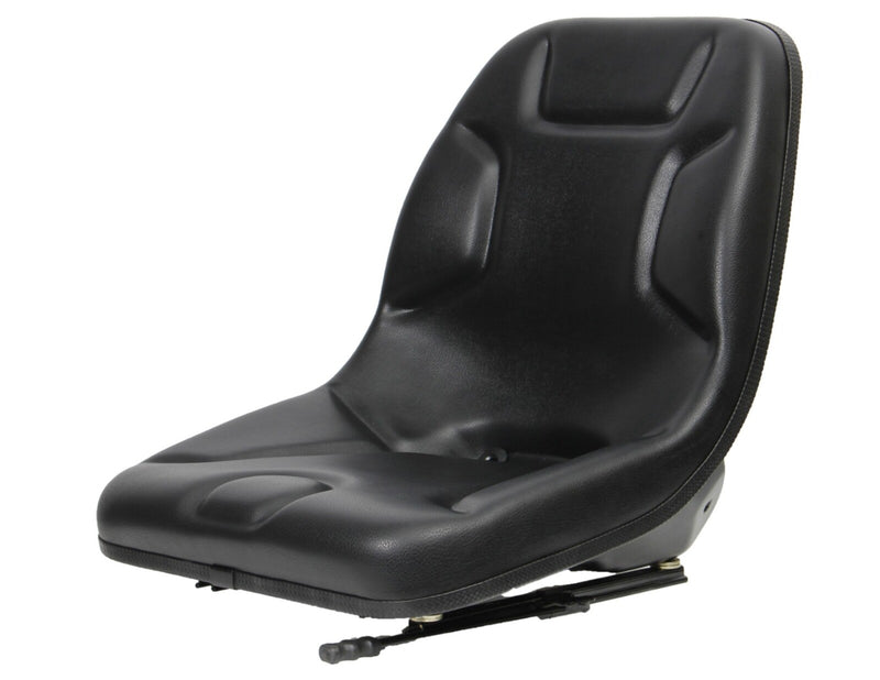DURAFORCE Ultra High-Back Steel Pan Seat Fits Skid Steers & Other Applications 460000BK