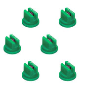 DURAFORCE Pack of 6 - TeeJet Extended Range Flat Spray Tip 110° Green 0.10 GPM @ 40 PSI