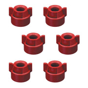 DURAFORCE 6 of Quick TeeJet Red Nylon Cap Fits TK, TX, TXA, TG, Hose Shanks & Disc Cores