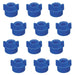 DURAFORCE 12 of Quick TeeJet Blue Nylon Cap Fits TK, TX, TXA, TG, Hose Shanks & Disc Cores