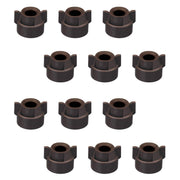 DURAFORCE 12 of Quick TeeJet Brown Nylon Cap Fits TK, TX, TXA, TG, Hose Shank & Disc Cores