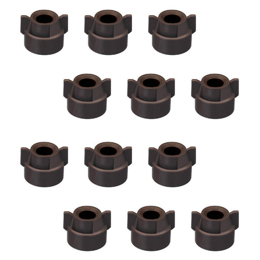 DURAFORCE 12 of Quick TeeJet Brown Nylon Cap Fits TK, TX, TXA, TG, Hose Shank & Disc Cores
