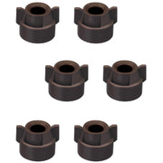 DURAFORCE 6 of Quick TeeJet Brown Nylon Cap Fits TK, TX, TXA, TG, Hose Shanks & Disc Cores