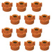 DURAFORCE 12 of Quick TeeJet Orange Nylon Cap Fits TK, TX, TXA, TG, Hose Shank & Disc Core