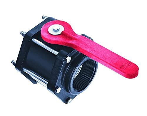 DURAFORCE 2" Bee Valve Polypropylene Full Port Ball Valve 100 PSI Ball Opening 4011N-20