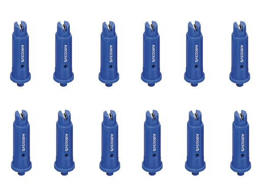 DURAFORCE 12 of TeeJet AI Blue Flat Spray Tip 80° Polymer w/ SS Insert 0.30 GPM @ 40 PSI