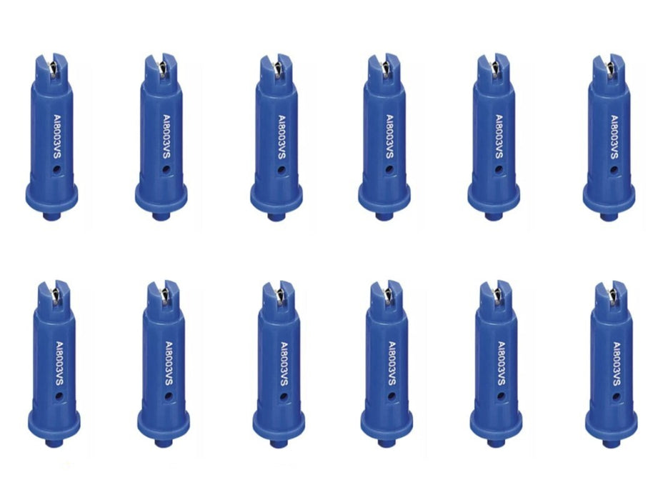 DURAFORCE 12 of TeeJet AI Blue Flat Spray Tip 80° Polymer w/ SS Insert 0.30 GPM @ 40 PSI