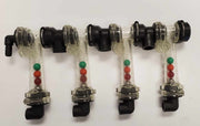 DURAFORCE 4 Column Squeeze Pump Flow Indicator 1/4" FNPT Outlet & 3/8" Isolator Tee Inlet