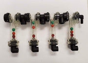 DURAFORCE 4 Column Squeeze Pump Flow Indicator 1/4" FNPT Outlet & 3/8" Isolator Tee Inlet