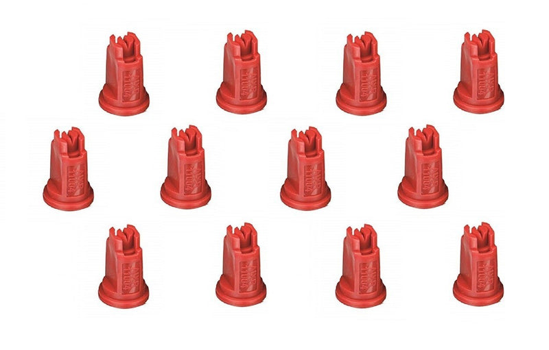 DURAFORCE Pack of 12 - TeeJet Air Induction XR Flat Spray Tips Red 110° 0.4 GPM @ 40 PSI