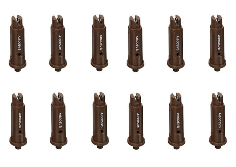 DURAFORCE 12 of TeeJet AI Brown Flat Spray Tip 80° Polymer w/ SS Insert 0.50 GPM @ 40 PSI