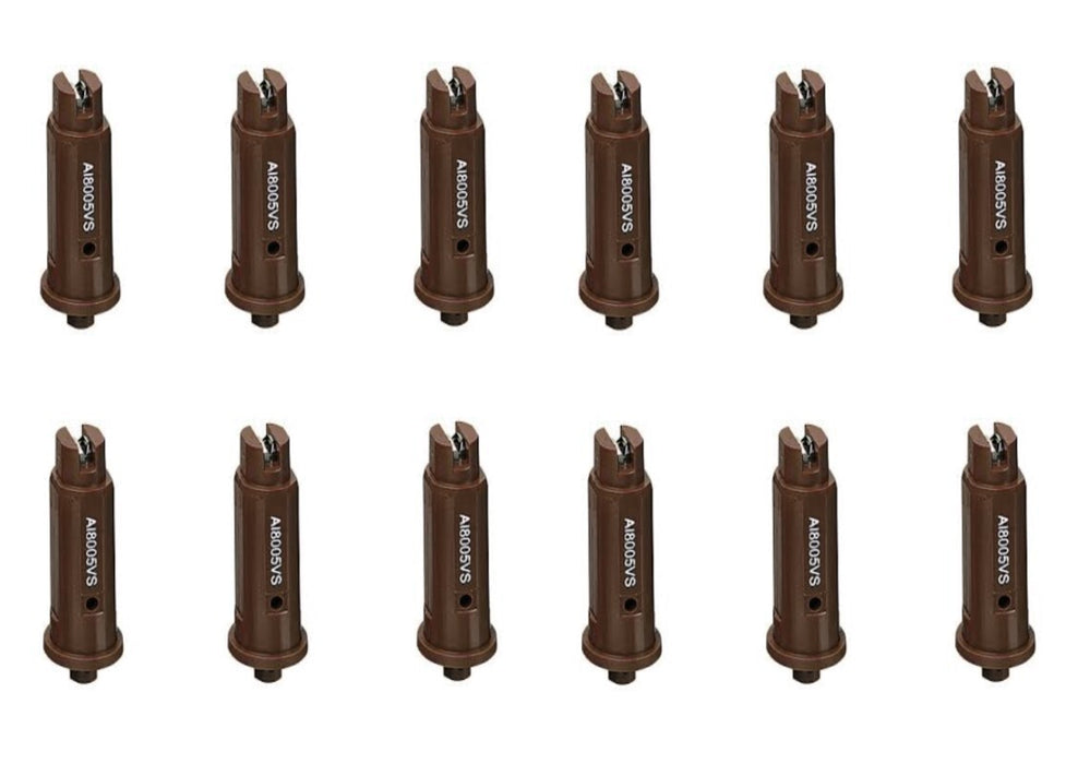 DURAFORCE 12 of TeeJet AI Brown Flat Spray Tip 80° Polymer w/ SS Insert 0.50 GPM @ 40 PSI