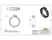 DURAFORCE 5 of Banjo 2" Manifold Flanged Worm Screw Clamp fits Full Port M220 Fittings
