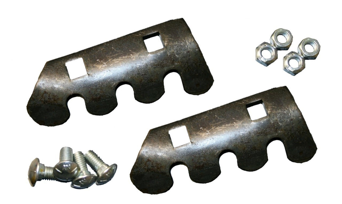 DURAFORCE 12" Post Hole Digger Serrated Auger Edges w/ Nuts & Bolts Replaces Servis Rhino