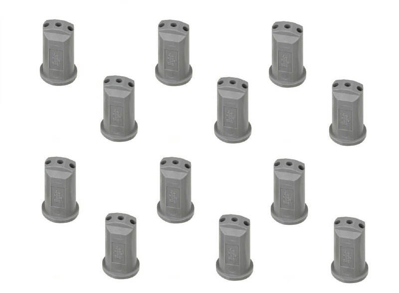 DURAFORCE Pack of 12 - TeeJet Stream-Jet SJ-3 3-Stream Outlet Spray Tip 0.60 GPM @ 40 PSI