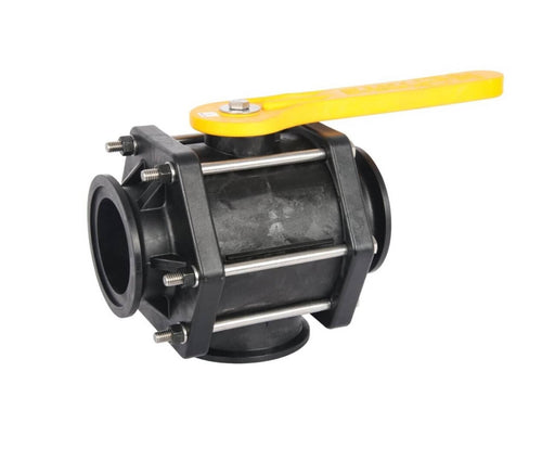 DURAFORCE Banjo 3" 3-Way Bottom Load Poly Manifold Ball Valve MV300BL