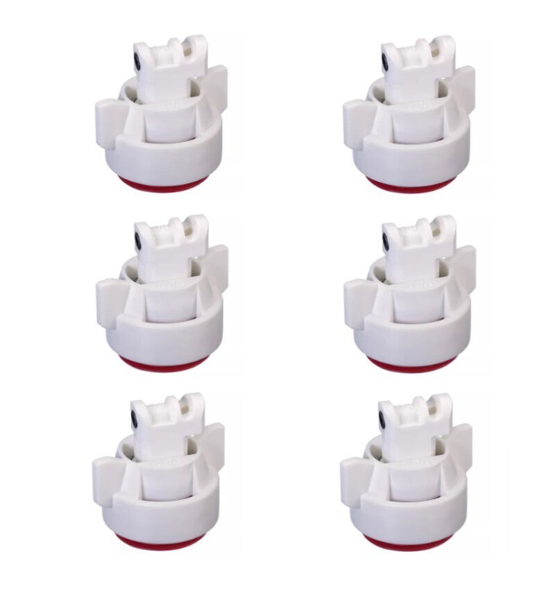 DURAFORCE Pack of 6 - TeeJet TTI Flat Fan 110° Spray Tip/Cap Combo Rated 0.80 GPM @ 40 PSI