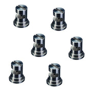 DURAFORCE Pack of 6 -TeeJet FloodJet SS Wide Angle Flat Spray Tip 0.4 GPM 40 PSI TK-SS4